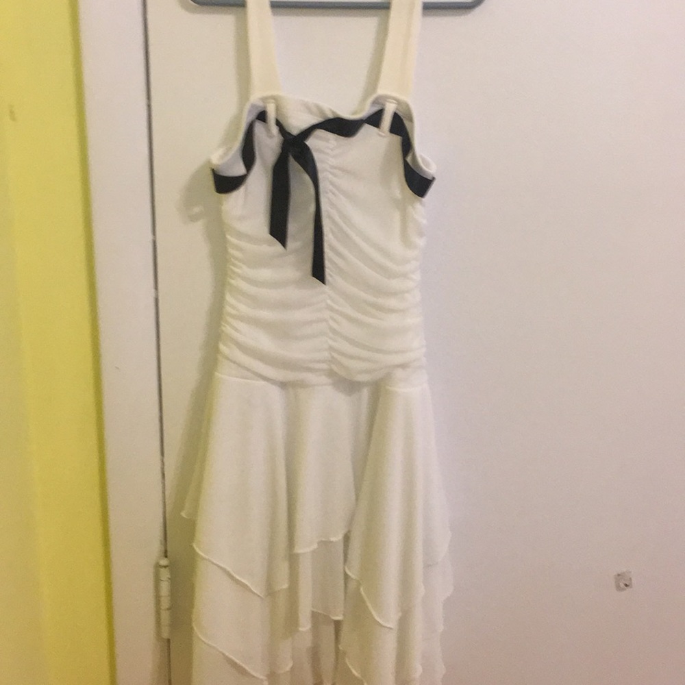 White dress with a Blake bow
